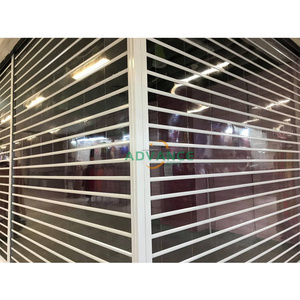 <span class=keywords><strong>Porte</strong></span> roulante à volets roulants en cristal transparent pour <span class=keywords><strong>entrée</strong></span> de magasin pleine vue en PC - Product Image 5