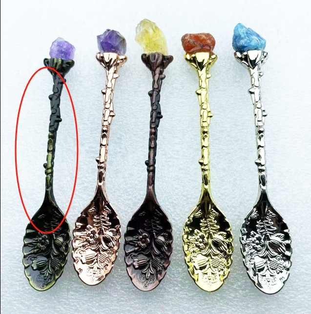 Cucchiaio di bronzo mix di pietra