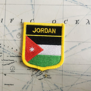 Parches Bordados con la Bandera Nacional <span class=keywords><strong>de</strong></span> Jordania, Insignia en Forma <span class=keywords><strong>de</strong></span> Escudo y Pin Cuadrado, Juego para Decorar Mochilas y Brazaletes <span class=keywords><strong>de</strong></span> Tela - Product Image 3