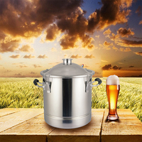 Brassage de bière en acier inoxydable 60, kit de bière à domicile, faitout