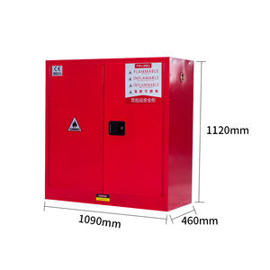 Желтый взрывозащищенный легковоспламеняющийся шкаф для хранения 30 45 60 галлонов для школы и мастерской опасных химических веществ - Product Image 3