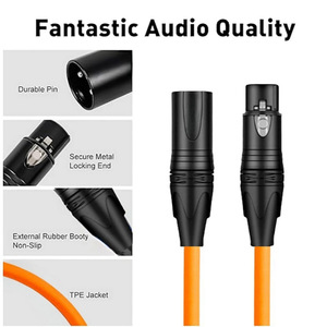 XLR Audio <b>Cable</b> Male To Female PVC Jacket Braid Shielding For Mixer Amplifier Microphone Speaker Connection - Product Image 3