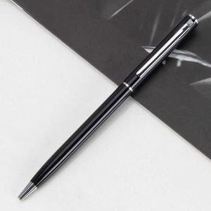 New Promotion Cheap Thin Ball Point <b>Pens</b> Custom Logo Slim Twist Metal Ballpoint <b>Pen</b> With Gold <b>Silver</b> Clip - Product Image 2