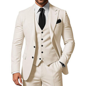 Slim-Fit Driedelig Bruiloftspak Blazerjack Met <span class=keywords><strong>2</strong></span> Knopen En Een Broek Met Revers En Grote Maat Voor Prom-Feesten - Product Image 6