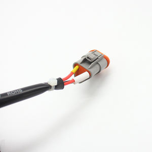 Conector de arnés impermeable, conjunto completo con cable, macho y hembra, 2 polos, 3P4, Agujero 6P8P12P - Product Image 4