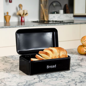 कारखाने प्रत्यक्ष घर की मूल बातें पर्यावरण के अनुकूल टिकाऊ धातु रोटी बिन कस्टम लोगो रसोई दराज खाद्य भंडारण कंटेनर ताजगी - Product Image 5