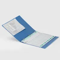 מותאם אישית לוגו A4 נייר קובץ תיקיית עמיד למים מצגת תיקיית הדפסה מותאמת אישית OEM A5 A4 נייר קרטון 3 טבעת קלסר