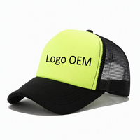 Casquette de camionneur en mousse personnalisée avec logo imprimé OEM, 5 panneaux, unisexe, avec logo personnalisé