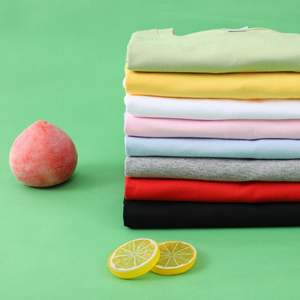 Custom Made 100% Cotton Solid Single Jersey 180 Gsm Anti-Wrinkle Quick Dry T-Shirt for Men Oversize Unisex Women <strong>Clothing</strong> - Product Image 3