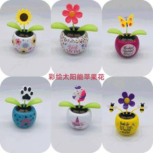 Solar Powered Unicorn <b>Plant</b> Desk Decor With <b>Light</b> Up Base For Office Or Home Gift - Product Image 4