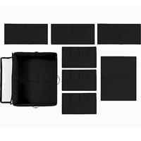 Boîte de rangement pliable et durable pour chaussures, écologique, avec séparateurs ajustables, en tissu Oxford, organisateur de chaussons, type sol