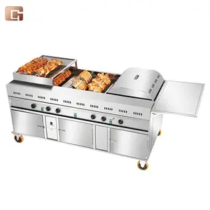 chicken rotary grill gas machine commercial gas grill chicken rotisserie oven chicken roaster machine commercial gas