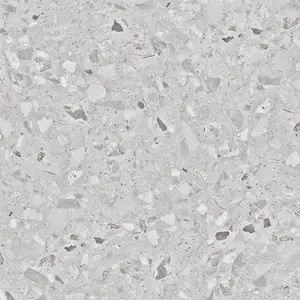 Commercial gray color terrazzo design polished porcelain floor tile price