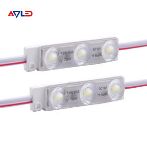 Lumières publicitaires LED d'intérieur IP68 1W 7000K, LED injectées 3 modules haute efficacité DMX 160LM/W 24V/12V, module LED pour enseignes rétroéclairées - Product Image 1