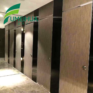 FumeiHua HPL Compact Phénolique Conseil Étanche <span class=keywords><strong>Douche</strong></span> Toilette Cloison Cabines En Acier Inoxydable <span class=keywords><strong>Accessoires</strong></span> Décoratif Meubles Utilisation - Product Image 2