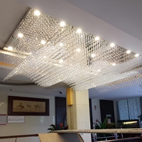 Lampu Chandelier Kristal Baja Mewah Desain Nordik Modern untuk Ruang Tamu Hotel, Ukuran Besar, Kustomisasi Zeal Lighting