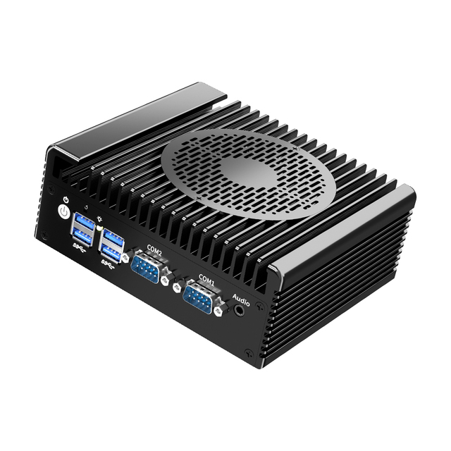 Edge Computing Box Computer Windows 11 DDR4 Max 32GB Fanless Industrial Mini PC Embedded PC with GbE LAN RS232/485 6USB