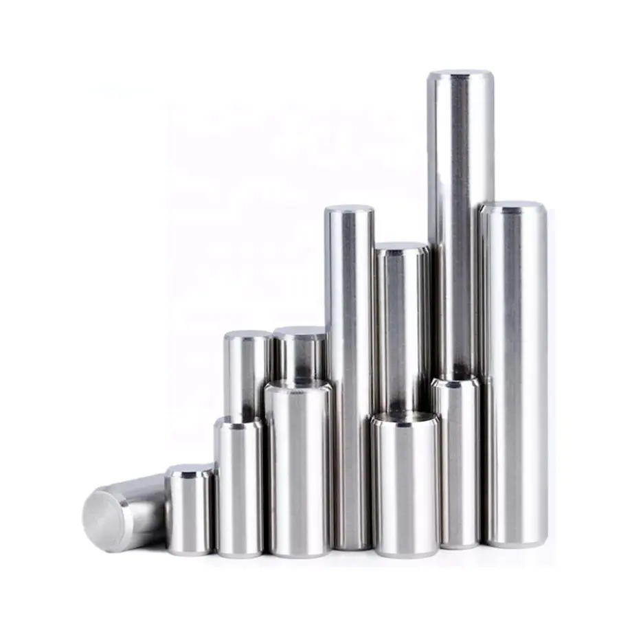 Disesuaikan 1/4 ''1/8'' Logam Silinder Lurus Berulir Aluminium Berongga 303 304 316 Stainless Steel Dowel Pin