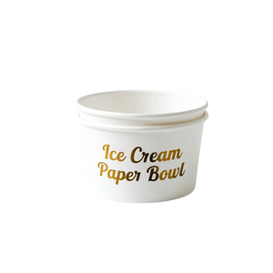 Gobelets à crème glacée biodégradables de qualité alimentaire, à simple paroi, imperméables, avec revêtement PE, bols à crème glacée personnalisables avec logo - Product Image 2