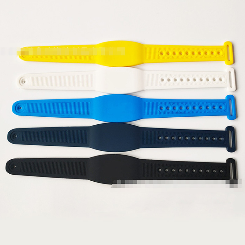 Factory Wholesale Wristband ISO144443A RFID Waterproof Silicone Bracelet Watch Full Color Printing Adjustable RFID NFC Band