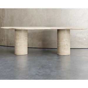 <span class=keywords><strong>Tavolo</strong></span> da pranzo ovale <span class=keywords><strong>Vintage</strong></span> minimalista Verde Alpi <span class=keywords><strong>rosso</strong></span> Beige travertino con cornice ovale <span class=keywords><strong>tavolo</strong></span> centrale per soggiorno elegante - Product Image 5