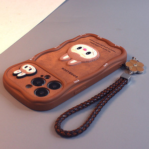 Funda Protectora para Teléfono Zenos con Diseño de Dibujos Animados Labubu, de PU, Resistente a Impactos y con Protección para la Lente - Product Image 4