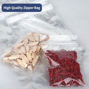 Self Sealing PET PE Plastic Matte Frosted Zip Lock Food <strong>Packing</strong> <strong>Bags</strong> Flat 3 Sides Seal Transparent Packaging <strong>Bags</strong> With Zipper - Product Image 5
