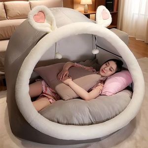 Cama para Gatos Gigante Tipo Caseta Humana, Sofá Perezoso, Cama para Dormir, Diseño de Dibujos Animados, Popular para Adultos, Proveedor OEM ODM, Sofá Personalizable para Mascotas - Product Image 5