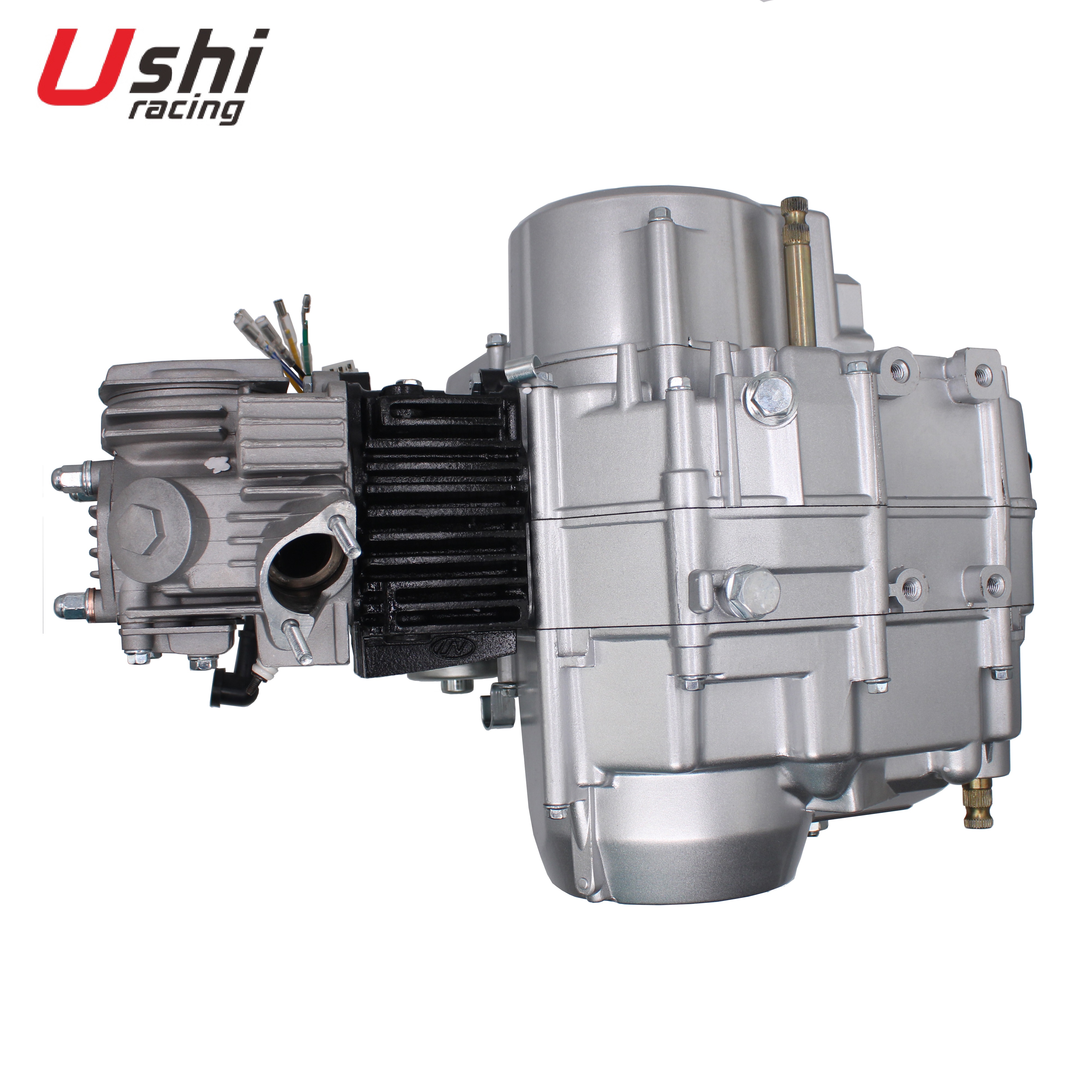 Двигатель для гоночного мотоцикла Ushi, серебристый двигатель с воздушным охлаждением для Honda C100