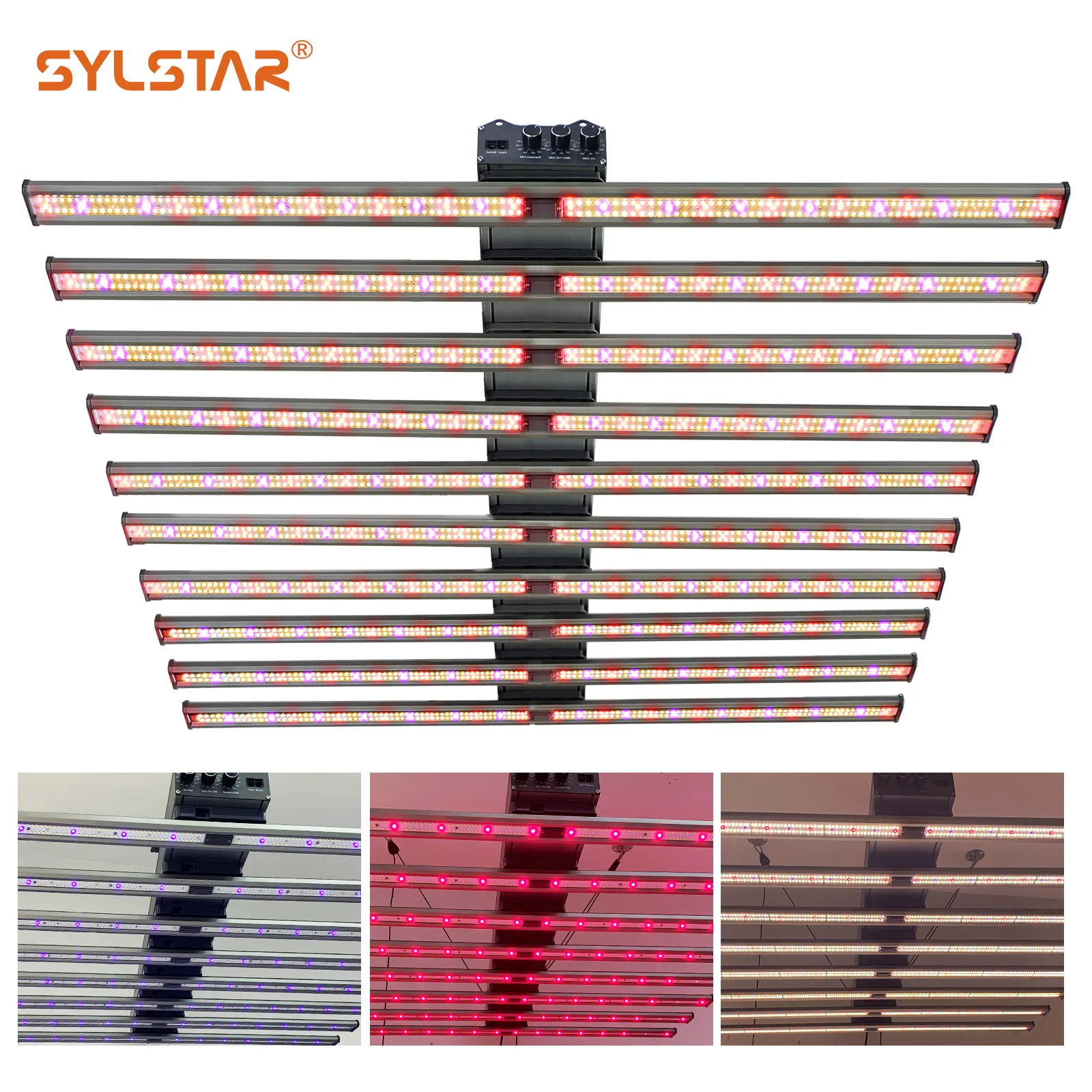 1060W 12 bars 2 channel dimming 860w 1000w 301b Lm281b Dimmer Control UV IR Full Spectrum LED Grow Light