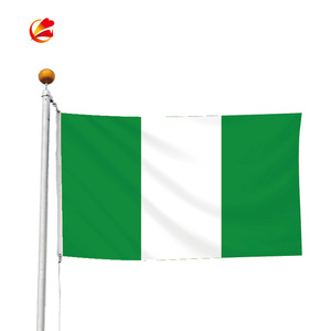 Bandera Nacional de Palestina de un Solo Lado en Rojo, Verde, Blanco y Negro - Product Image 3