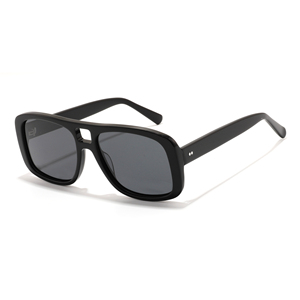 High Quality Vintage Trendy Fashionable Premium Light Weight UV400 Polarized <b>Sunglasses</b> <b>Square</b> Acetate <b>Frame</b> White Clear Green - Product Image 3