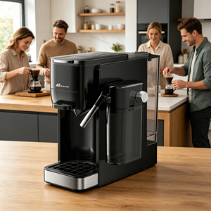 Cafetera de Cápsulas Abbolife, 20 Bares, 0.7L, Compatible con <span class=keywords><strong>Nespresso</strong></span>, Dolce Gusto, Café en Polvo, con Función Automática de <span class=keywords><strong>Espuma</strong></span> de Leche - Product Image 6