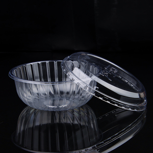 Customizable Logo Disposable Clear PET Salad Bowl Round <strong>Plastic</strong> Box <strong>Food</strong> <strong>Containers</strong> With Lid For Takeaway - Product Image 2