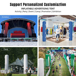 เสาตกแต่งงานอีเว้นท์แบบเป่าลม  ท่อไฟ LED แบบเป่าลมสั่งทำพิเศษสำหรับงานปาร์ตี้ งานแต่งงาน ฉากหลังเวที - Product Image 5