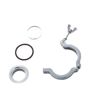 Juego de accesorios de conector de vacío de acero inoxidable 304: Placa ciega, abrazadera, placa de bloqueo, cubierta de brida para vástago de válvula - Product Image 1