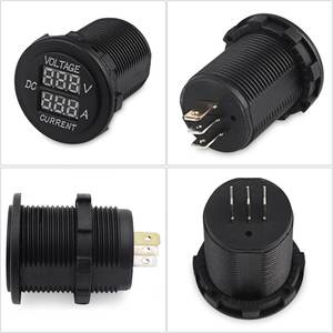 Voltímetro de CC de <span class=keywords><strong>12V</strong></span> y amperímetro <span class=keywords><strong>para</strong></span> coche y moto, minivoltímetro <span class=keywords><strong>Digital</strong></span> LED, amperímetro - Product Image 3