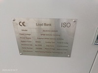 Banc de charge résistif 360 kW, banc de charge MW pour appareil de test de charge de générateur diesel