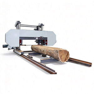 Scie à ruban horizontale en acier rapide pour la coupe de bois rond et de bois carré, épaisseur maximale de coupe 500 mm, machine de scierie - Product Image 1