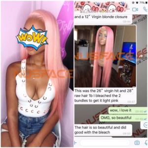 Pelo humano <span class=keywords><strong>de</strong></span> doble estiramiento para niños, <span class=keywords><strong>cabello</strong></span> 613 virgen lechoso, Rubio ruso, bohemio - Product Image 6