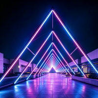 Barre lumineuse LED linéaire DMX512 84 LED de 0,5 m/1 m pour scène et piste de danse, en aluminium, pour usage commercial
