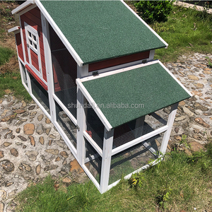 SDC038-01 บ้านไก่ไม้เนื้อแข็งขนาดใหญ่พิเศษ เป็นมิตรกับสิ่งแวดล้อม พร้อมหลังคาเลื่อนเปิด-ปิดแนวนอน ลายพิมพ์ - Product Image 4