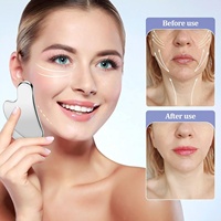 Logo personnalisé Guasha masseur cuir chevelu grande taille grattage haute qualité Iastm métal 304 acier inoxydable visage Gua Sha outil pour le visage