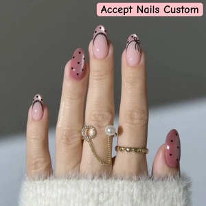 <span class=keywords><strong>Uñas</strong></span> Postizas Personalizadas, Ovaladas, Redondas, Francesas, Ojo <span class=keywords><strong>de</strong></span> Gato, Reutilizables, Impermeables, Rosadas, Negras, con Corazón, <span class=keywords><strong>de</strong></span> <span class=keywords><strong>Gel</strong></span> Suave - Product Image 1