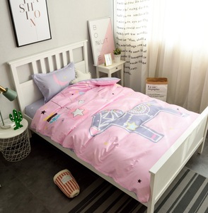 Hot Sale Girls' pink <strong>Horse</strong> Printing <strong>Duvet</strong> <strong>Cover</strong> and Pillow case Bedding Set Bed Sheet Set - Product Image 2