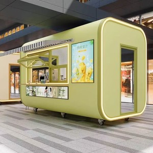 Solutions de vente en rue commerciales, Kiosques personnalisés, Stands mobiles de thé au lait pour marchés nocturnes, Bacs de vente aux entrées de parcs - Product Image 5