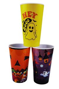 Festival Halloween Navidad plástico PP vaso taza reutilizable IML taza logotipo personalizado eventos deportivos fiesta teatro boda regalo taza - Product Image 6