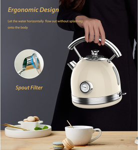 <span class=keywords><strong>Bouilloire</strong></span> électrique rétro en métal de 1,7 L avec indicateur de température, nouvelle collection 2026, vente chaude - Product Image 4