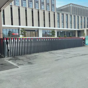 Pop Up Retractable Gate Flexible Design Grey Invisible Automatic Fence Fencing Gate