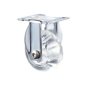 1.5 Inch/2 Inch/3 Inch Crystal Transparent PP Material Silent Universal Brake Caster Modern Design for Living Room Kitchen - Product Image 3